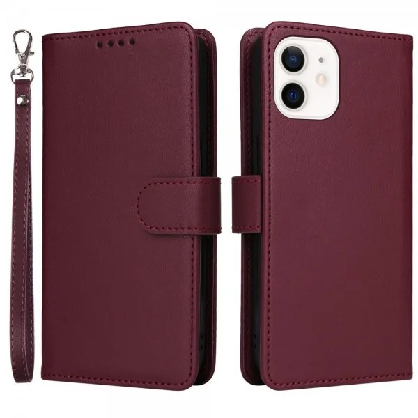 Betopnice iPhone 12 Mini Etui Avtagbart Deksel 005 Rød v:1707141