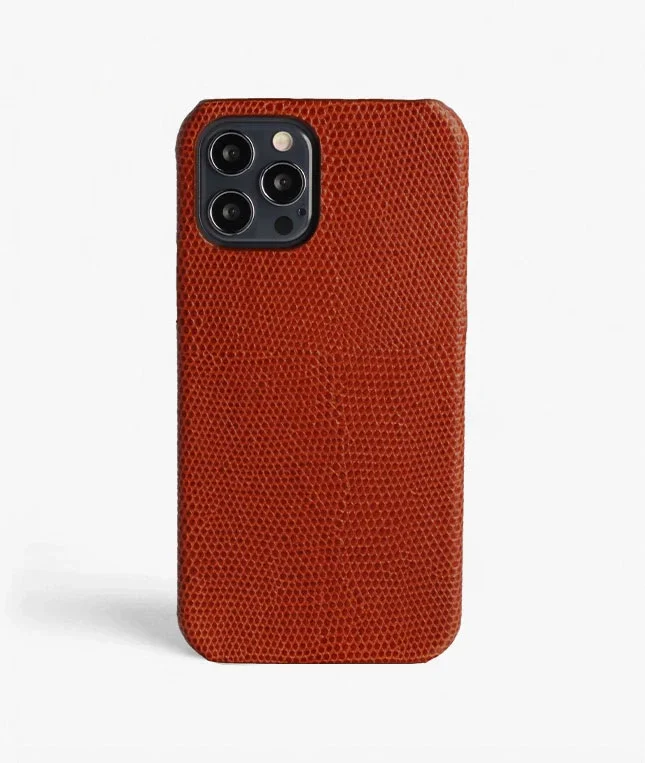 The Case Factory iPhone 12/iPhone 12 Pro Deksel Lizard Granata
