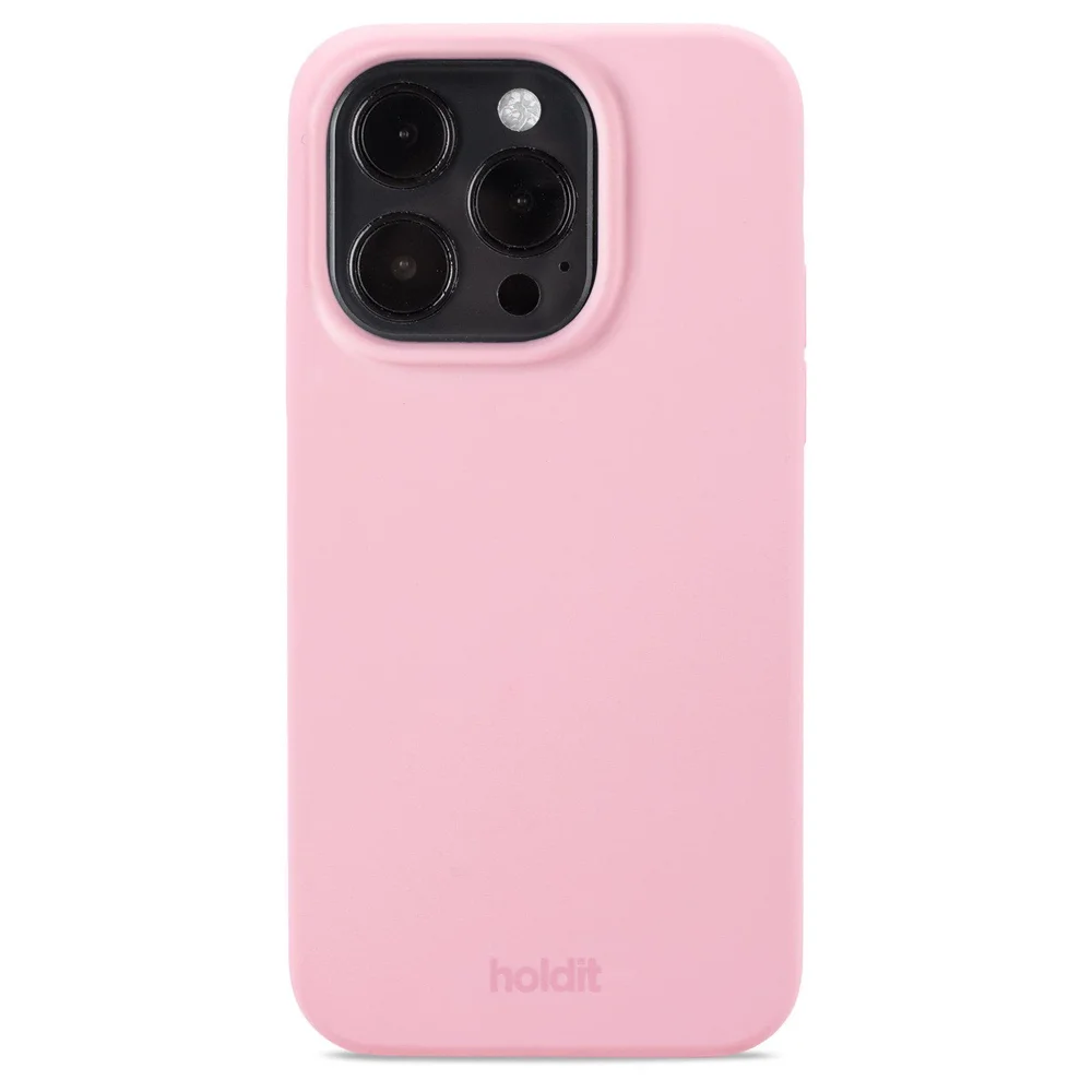 Holdit iPhone 15 Pro Silicone Case, Pink Holdit iPhone 15 Pro Silicone Case, Pink