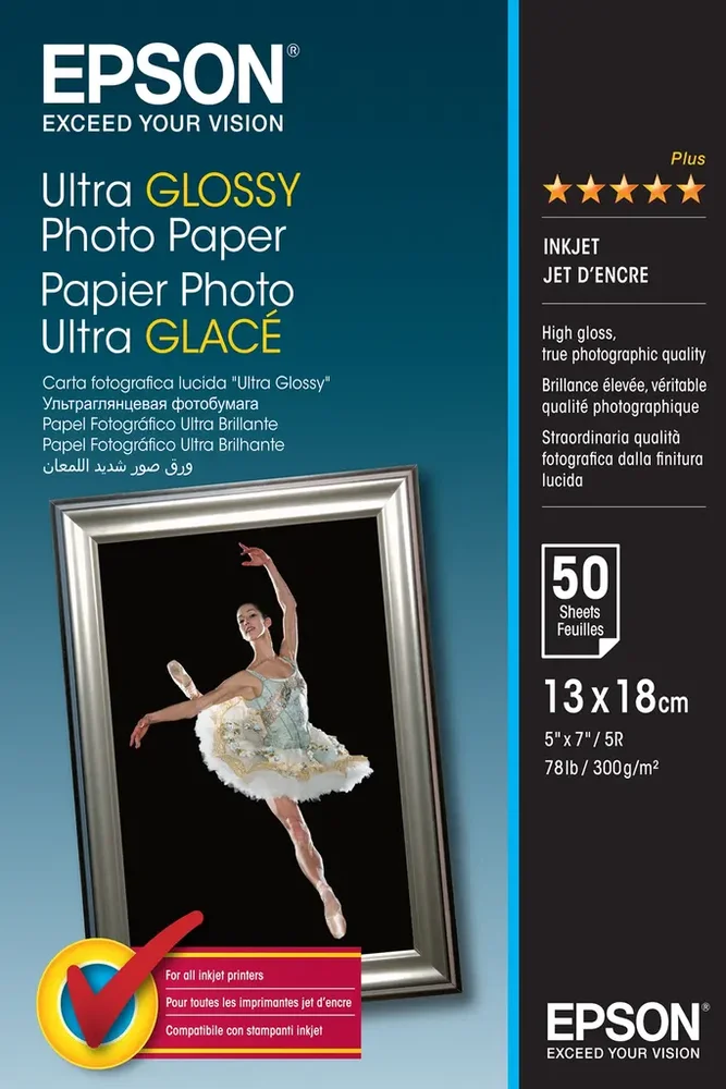 Epson Ultra Glossy Photo Paper 13x18cm v:1399600