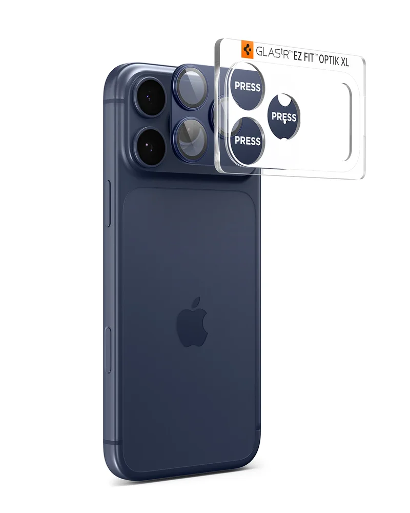Spigen iPhone 17 Pro Max EZ Fit Kamerabeskyttelse - Optik Pro XL, Blå