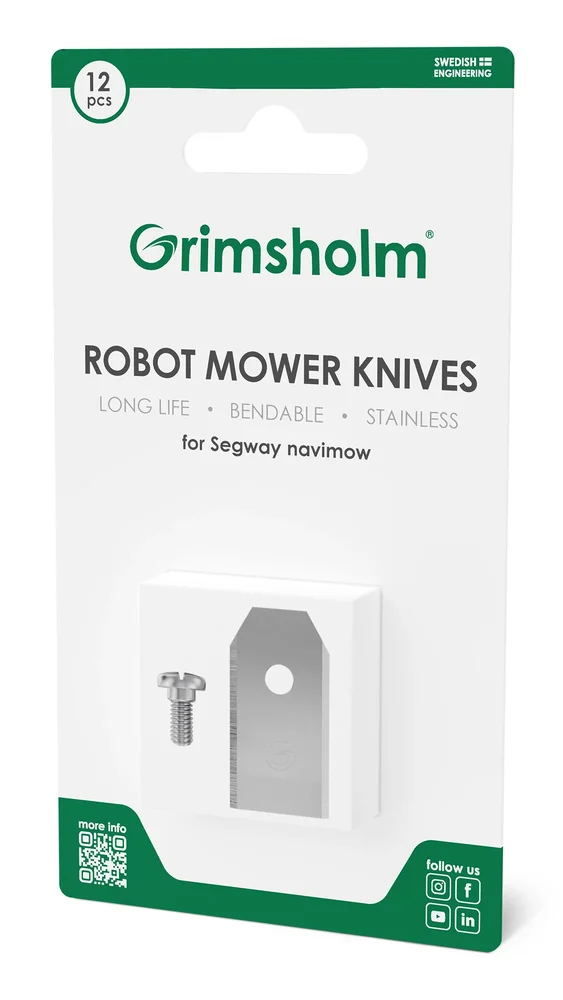 Grimsholm 12-pack robotgressklipperkniver for Segway Navimow i108E