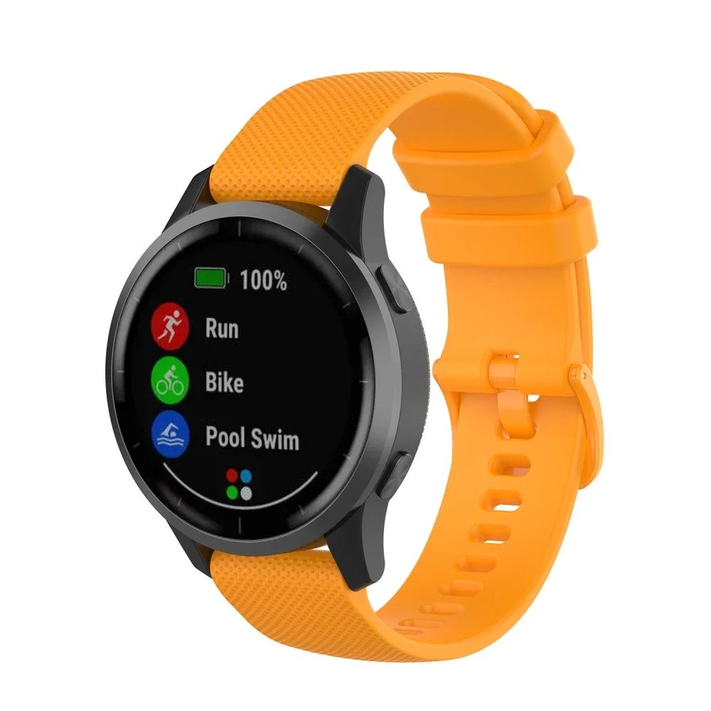 Garmin Vivoactive 4 Reim i silikon, Oransje Garmin Vivoactive 4 Reim i silikon, Oransje
