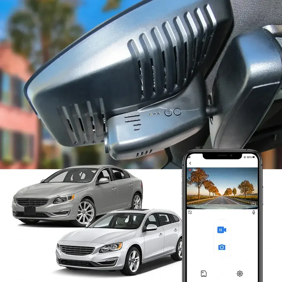FITCAMX Integrert 4K Dashcam (foran+bak) v:9427428