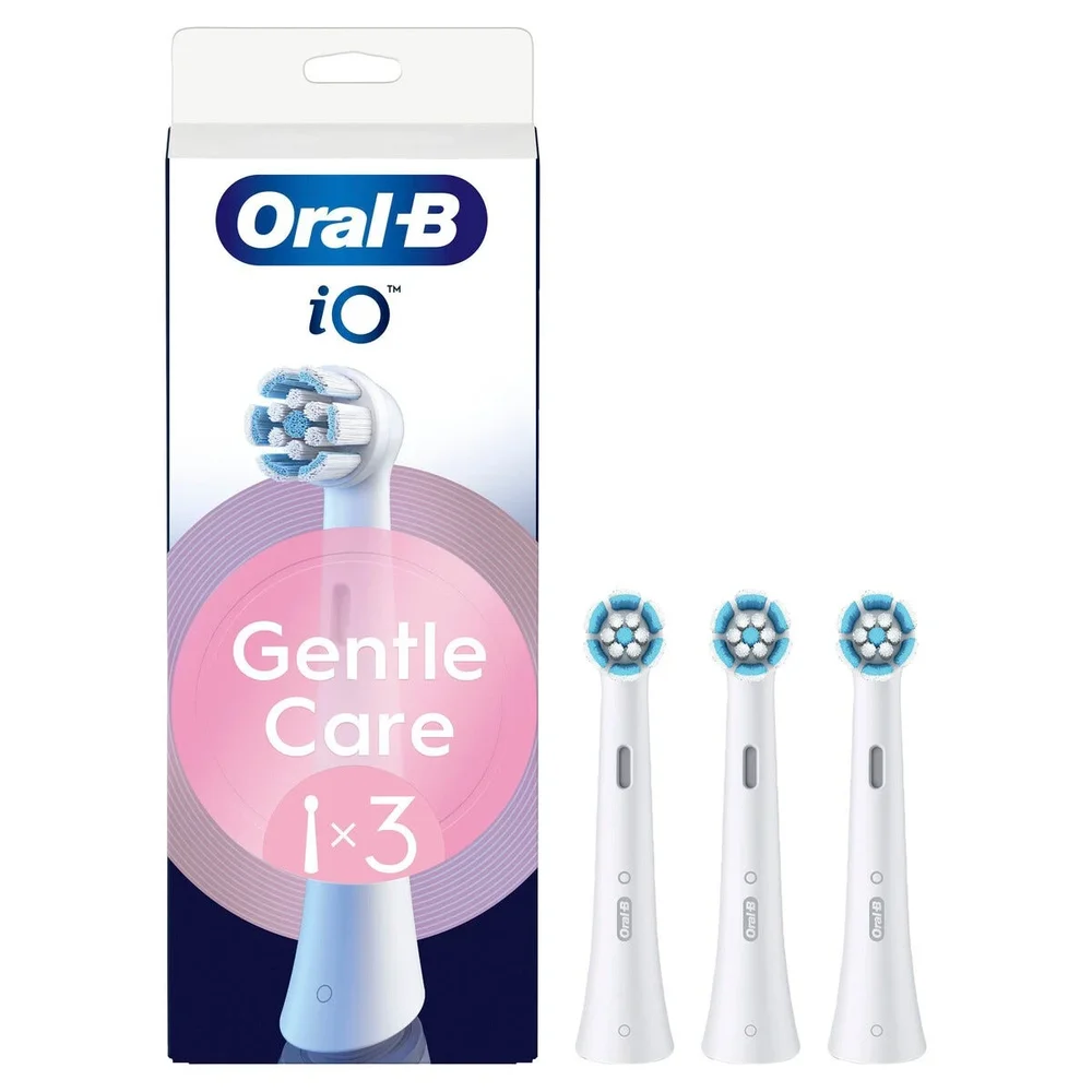 Oral-B iO Series 9N Gentle Care børstehoder 3-pakning, Hvit