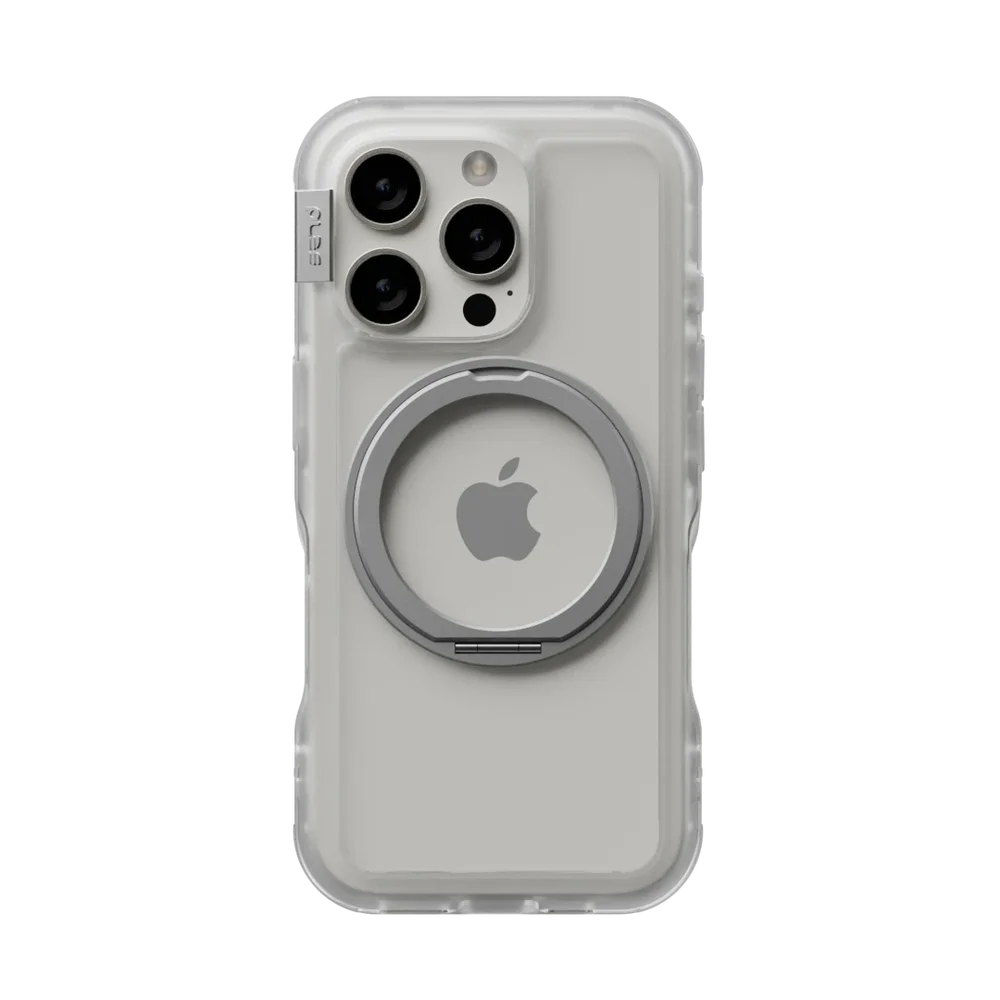 PLES iPhone 16 Pro Arche MagSafe Deksel med stativ Matte Clear