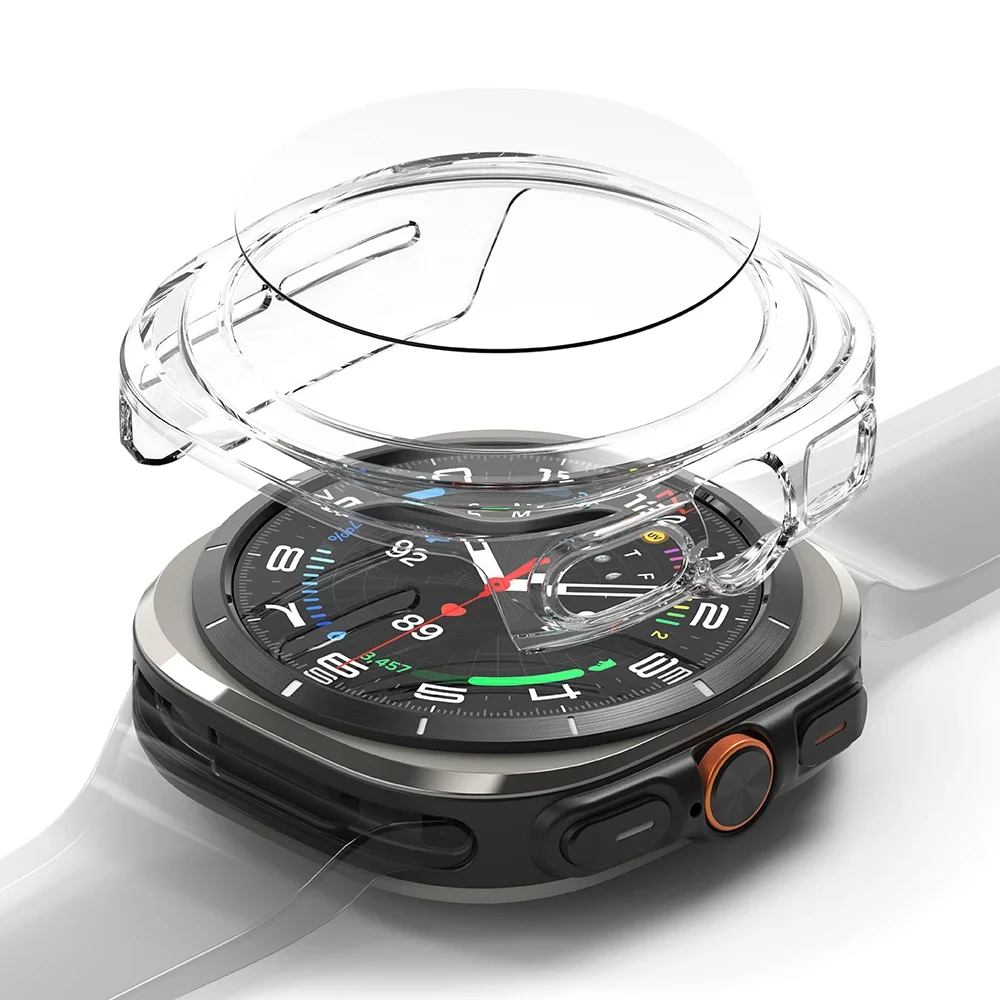 Ringke Samsung Galaxy Watch Ultra (2025) Slim Case+Glass Combo Clear