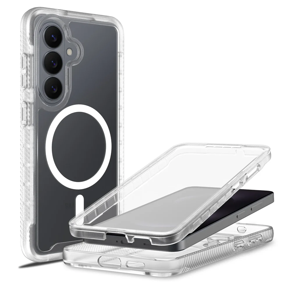 Mobique Samsung Galaxy S26 Deksel Magnetisk Full Protection, Gjennomsiktig