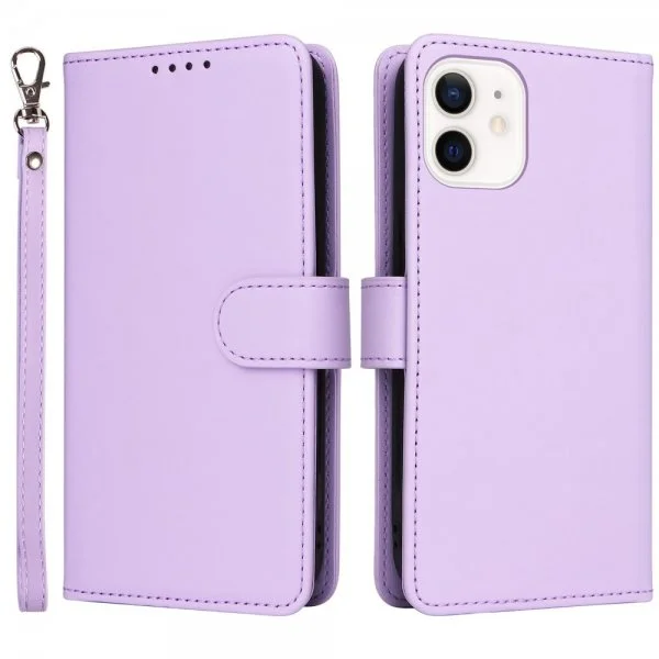 Betopnice iPhone 12 Mini Etui Avtagbart Deksel 005 Lilla v:1207735