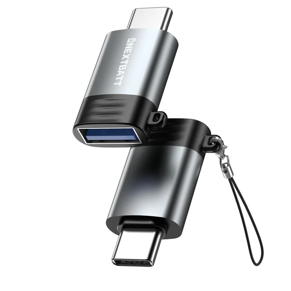 NEXTBATT Adapter USB-A til USB-C, Grå NEXTBATT Adapter USB-A til USB-C, Grå