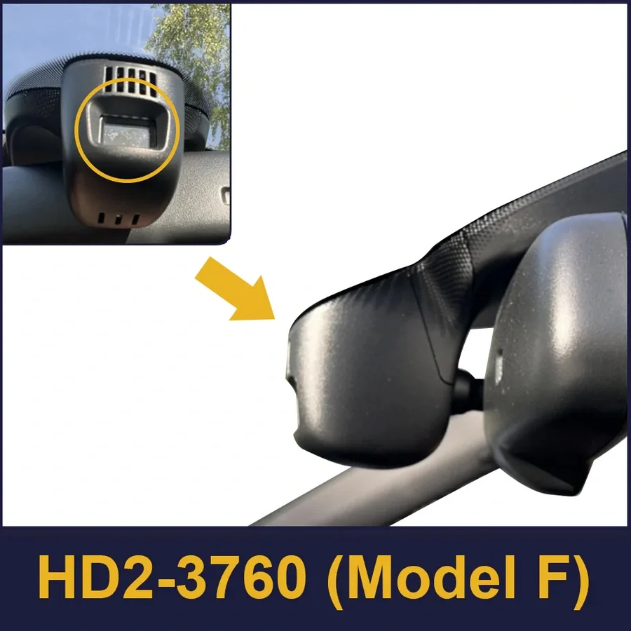 FITCAMX Integrert Plug & Play 4K Dashcam v:8494149