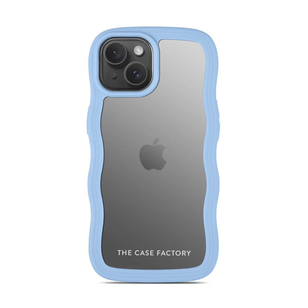 The Case Factory iPhone 14 The Wave Case, Blå The Case Factory iPhone 14 The Wave Case, Blå