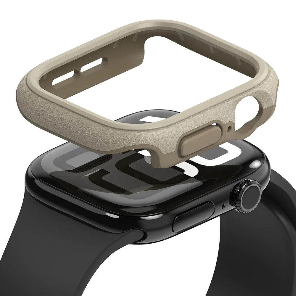 Ringke Apple Watch Series 10 46mm Onyx Deksel, Grey Sand