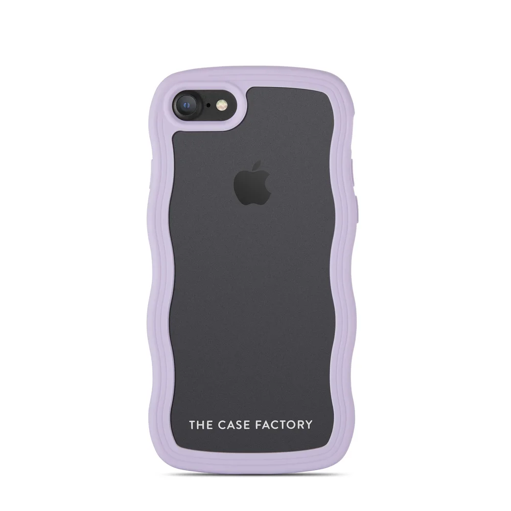 The Case Factory iPhone SE 2022 The Wave Case, Lilla