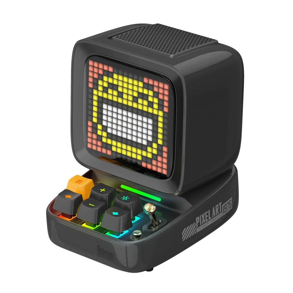 Divoom DitooPro Retro Pixel Art Bluetooth-høyttaler 16x16, Svart