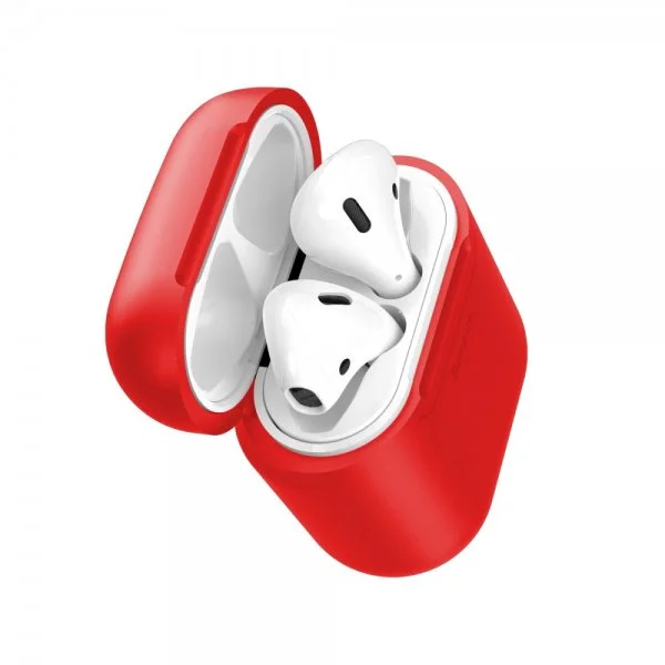 Baseus AirPods 1/2 Deksel Silikon Rød v:7047999